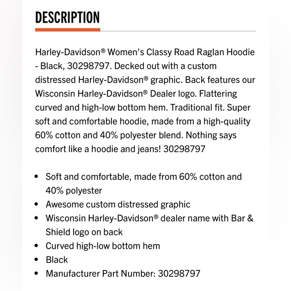 Harley Davidson Hoodie, Eureka Springs AR, Women’s Size XL - Picture 2 of 12